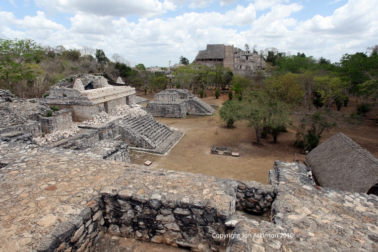 View from top of main Pyramid Ek' Balam View from top of main Pyramid Ek' Balam